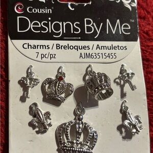 Cousin Designs By Me Silver Charms Set of 7 . New